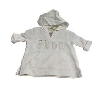 Nwot Carters Little Dude Infant Toddler 3 months Long Sleeve Pullover Hooded shi